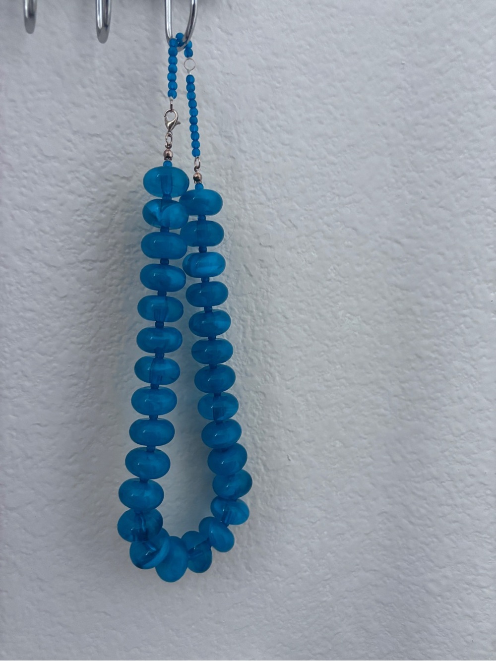 Chunky Blue Beaded Necklace